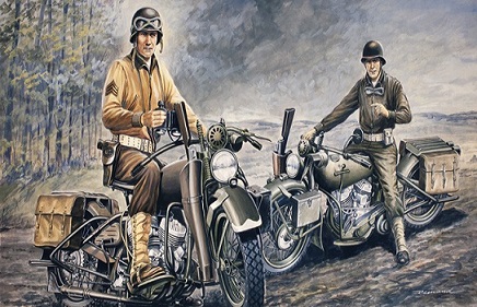 Italeri 1/35 US Motorcycles WWII D-Day